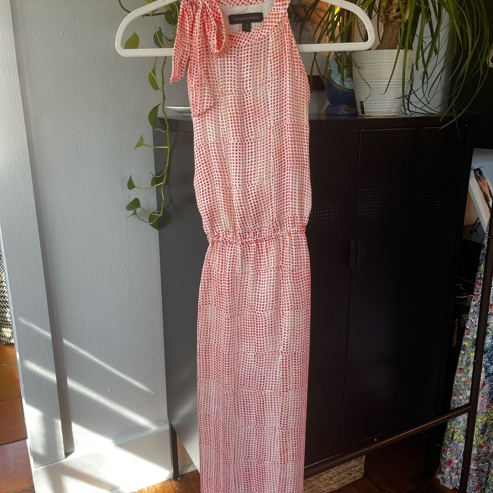 Pink Patterned Women's Dress